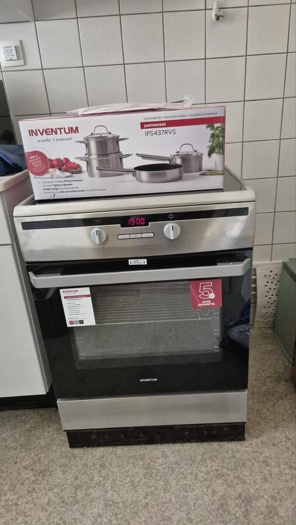 Inventum vrijstaande inductie fornuis NIEUW, Ophalen of Verzenden, Nieuw, Vrijstaand, 45 tot 60 cm