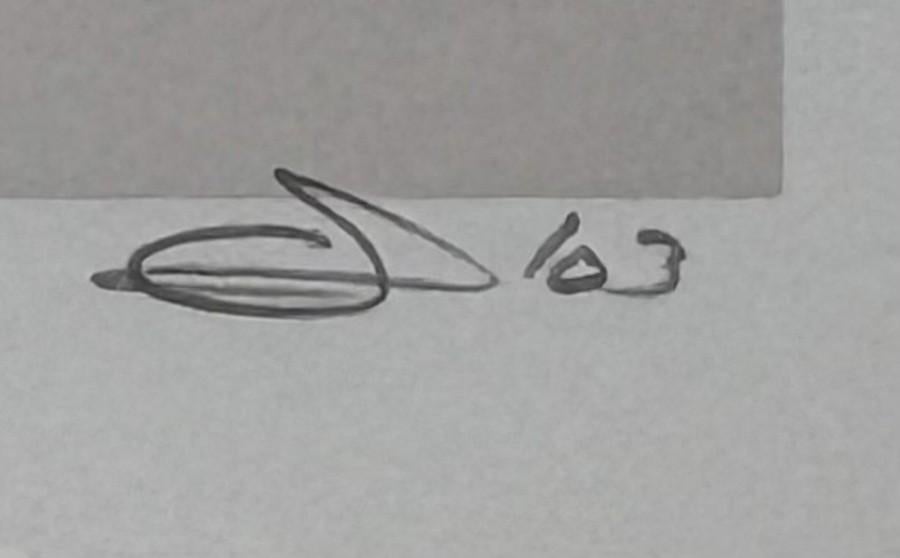 1444. Litho, Camiel Andriessen - abstracte compositie, 1989, Ophalen of Verzenden