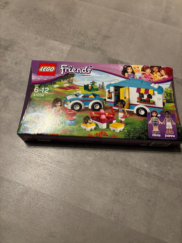 lego friends setnummer 41034 zomercaravan, Ophalen of Verzenden, Zo goed als nieuw, Complete set, Lego