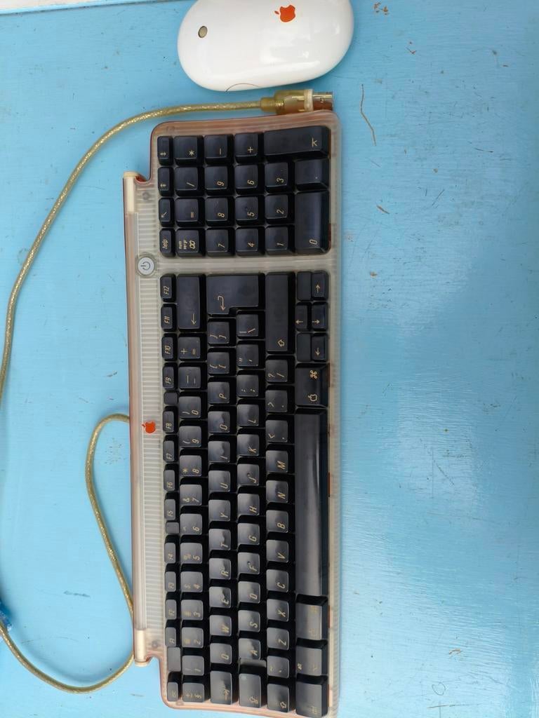 Apple USB keyboard en mouse oranje., Ophalen of Verzenden