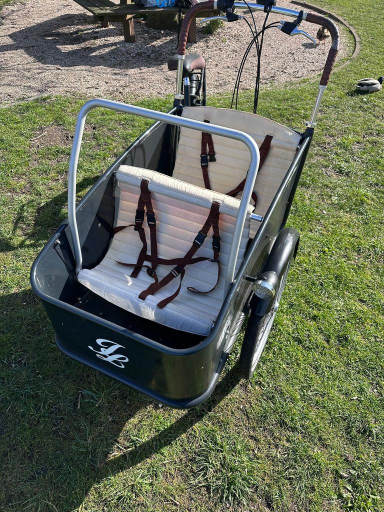 Johnny Loco elektrische bakfiets, Fietsen en Brommers, Fietsen | Bakfietsen, 4 kinderen of meer, Gebruikt, Huif, Ophalen of Verzenden