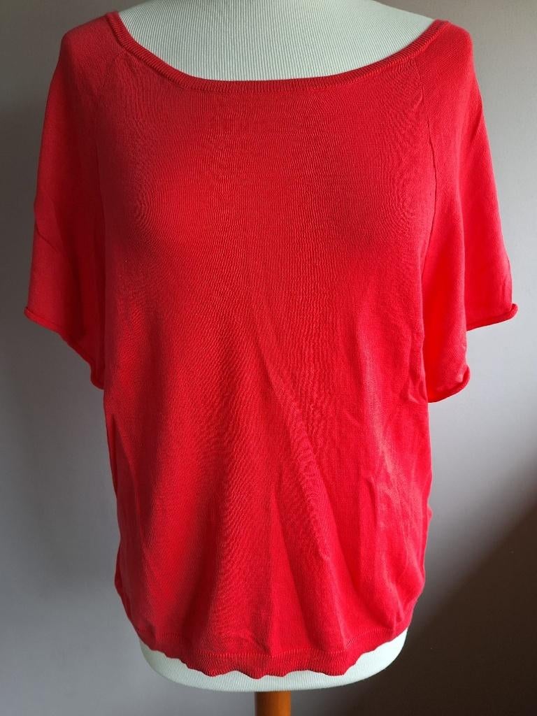 Nieuwe koraal zachte stretch top van Sandwich, maat L, Kleding | Dames, Tops, Overige kleuren, Maat 42/44 (L), Nieuw, Ophalen of Verzenden