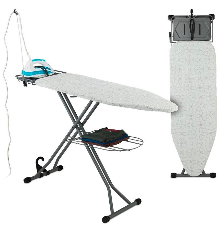 strijkplank - In hoogte verstelbaar - snoergeleider 137x 39, Ophalen, Nieuw, Xxx, Relaxdays