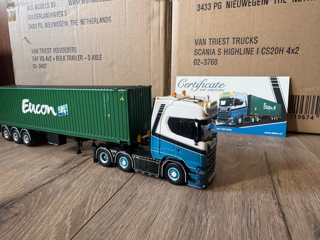 Tekno schaalmodel BD logistics 1:50, Hobby en Vrije tijd, Modelauto's | 1:43, Ophalen of Verzenden, Nieuw, Bus of Vrachtwagen