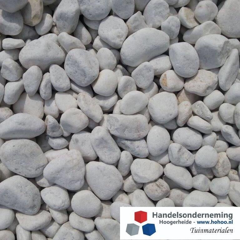 Crystal white grind luxe witte siergrind contrast modern pad, Tuin en Terras, Grind, Keien en Split, Overige materialen, Verzenden