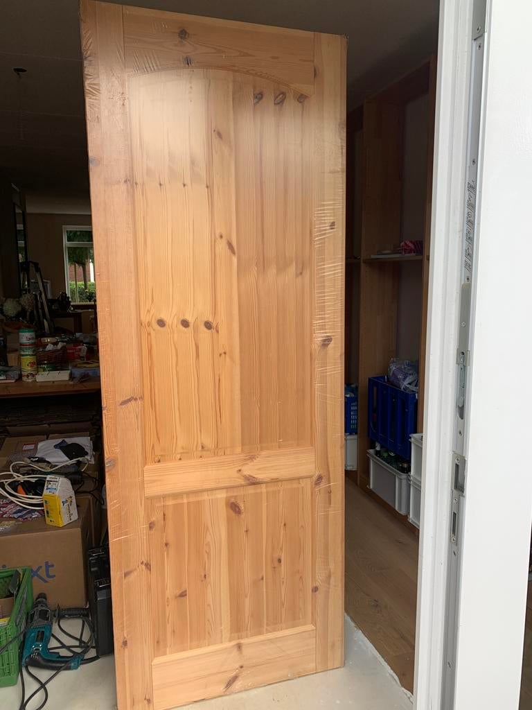 Grenen binnendeur, massief, Doe-het-zelf en Verbouw, Deuren en Horren, Ophalen, Minder dan 80 cm, Binnendeur, Nieuw