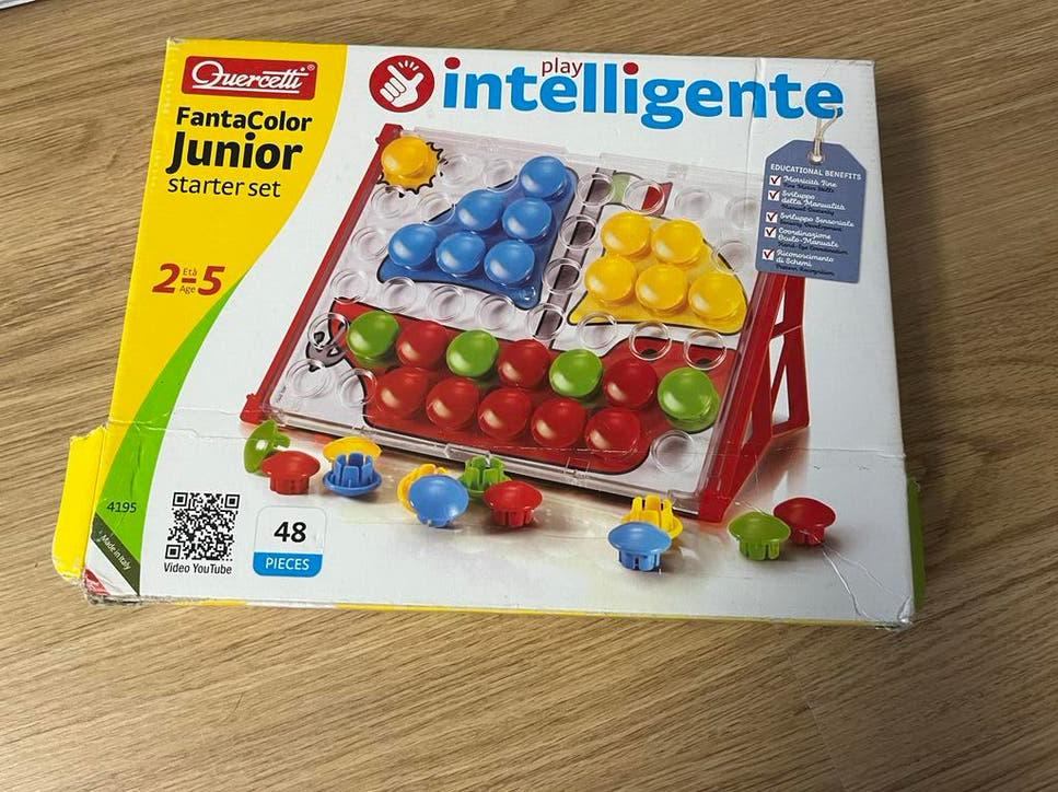 Mozaïek Quercetti Fantacolor Junior starter set, Kinderen en Baby's, Speelgoed | Educatief en Creatief, Ophalen of Verzenden, Gebruikt