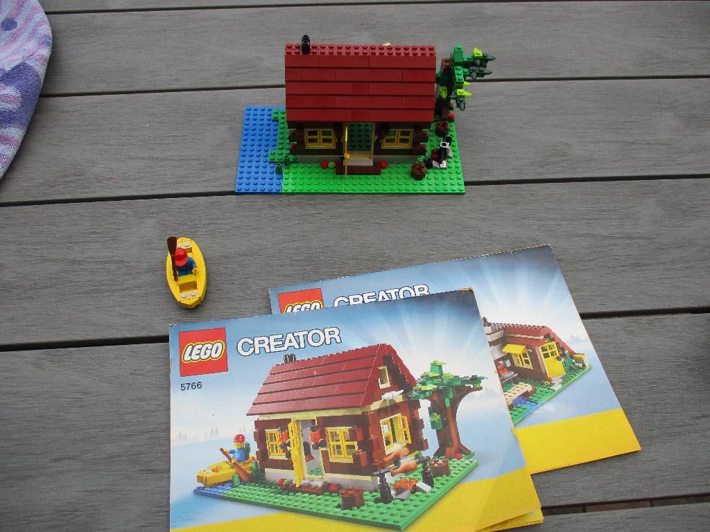 lego Set 5766-1: Log Cabin, Ophalen of Verzenden, Gebruikt, Complete set, Lego