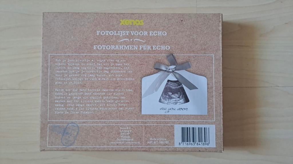 Xenos Fotolijst voor Echo - Bewaar je eerste babyfoto, Ophalen of Verzenden, Nieuw, Kraamcadeau