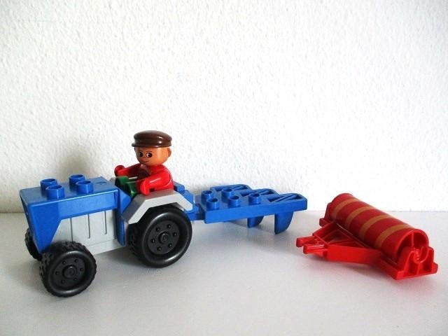 duplo boer met tractor en werktuigen, Ophalen of Verzenden, Gebruikt, Complete set, Duplo