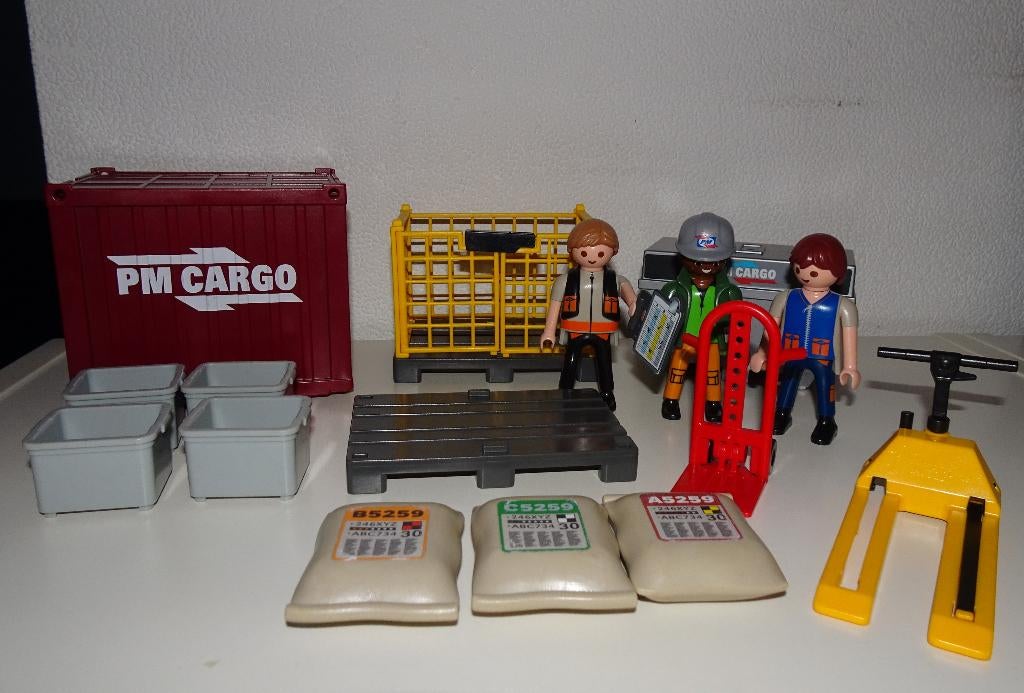Playmobil cargoteam met lading (5259), Ophalen of Verzenden, Gebruikt, Complete set