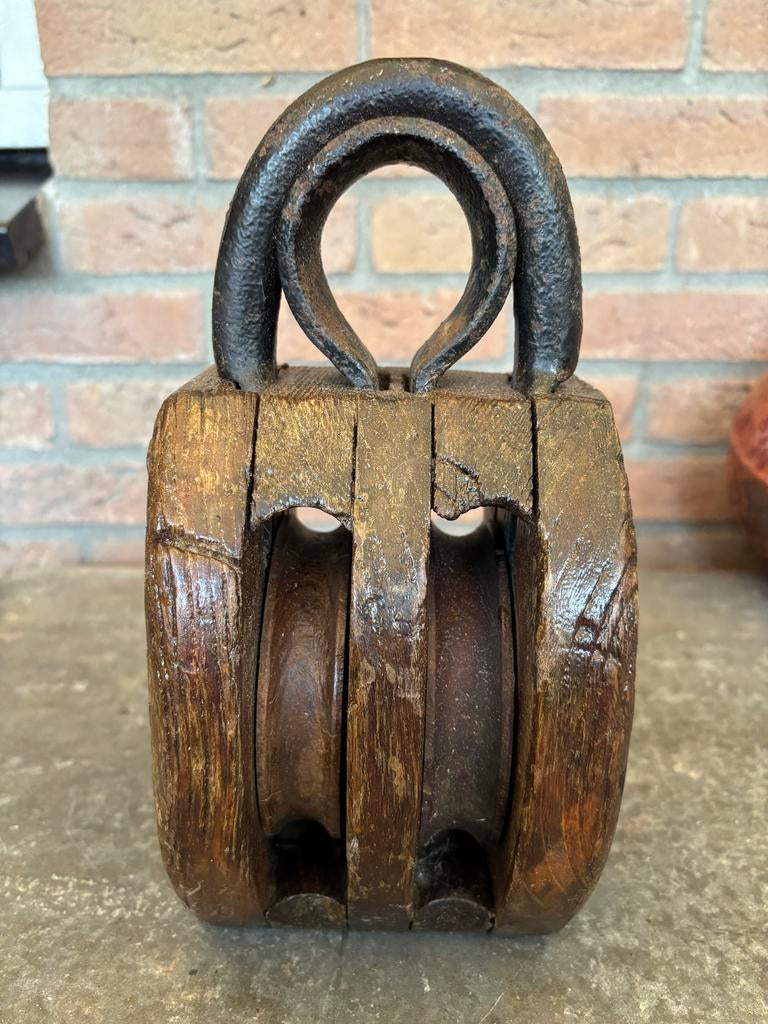 vintage houten scheepskatrol scheepsantiek maritem, Ophalen of Verzenden