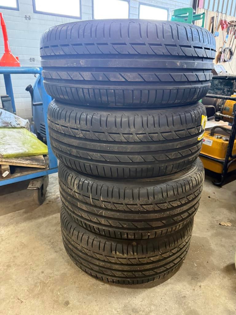 Originele BMW 18 inch velgen + Bridgestone Potenza 245/50R18, Ophalen, 18 inch, 245 mm, Zomerbanden