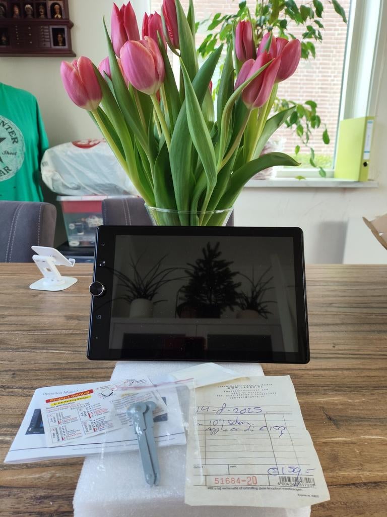 Veelzijdige 1-DIN autoradio met 10" scherm, z.g.a.n., Auto diversen, Autoradio's, Ophalen of Verzenden