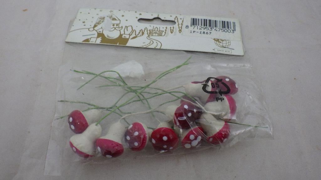 leuke paddestoeltjes voor kerst, Diversen, Kerst, Ophalen of Verzenden, Gebruikt