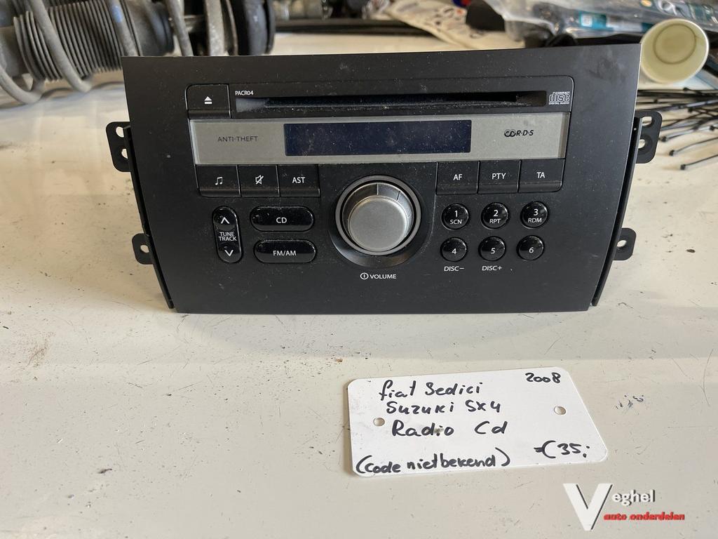 Fiat sedici 2008 Suzuki sx4 2008 radio cd, Auto diversen, Autoradio's, Ophalen of Verzenden, -, -, -