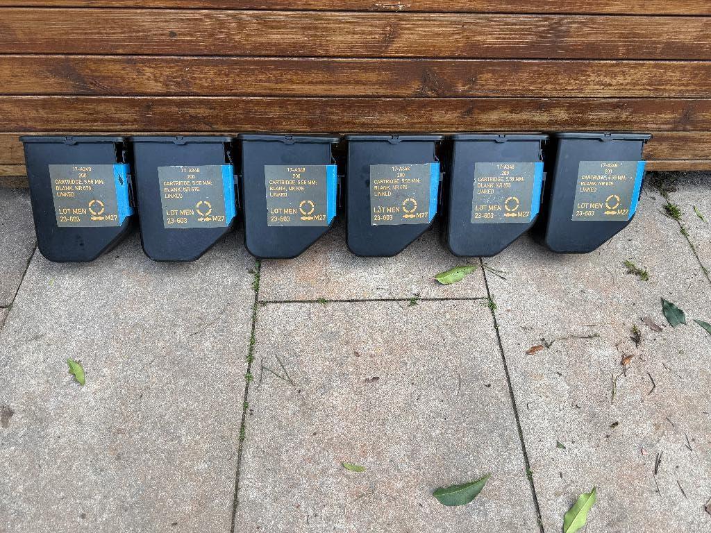 Minimi box / munitiekist, Verzenden, Landmacht, Nederland, Hulzen of Bodemvondsten