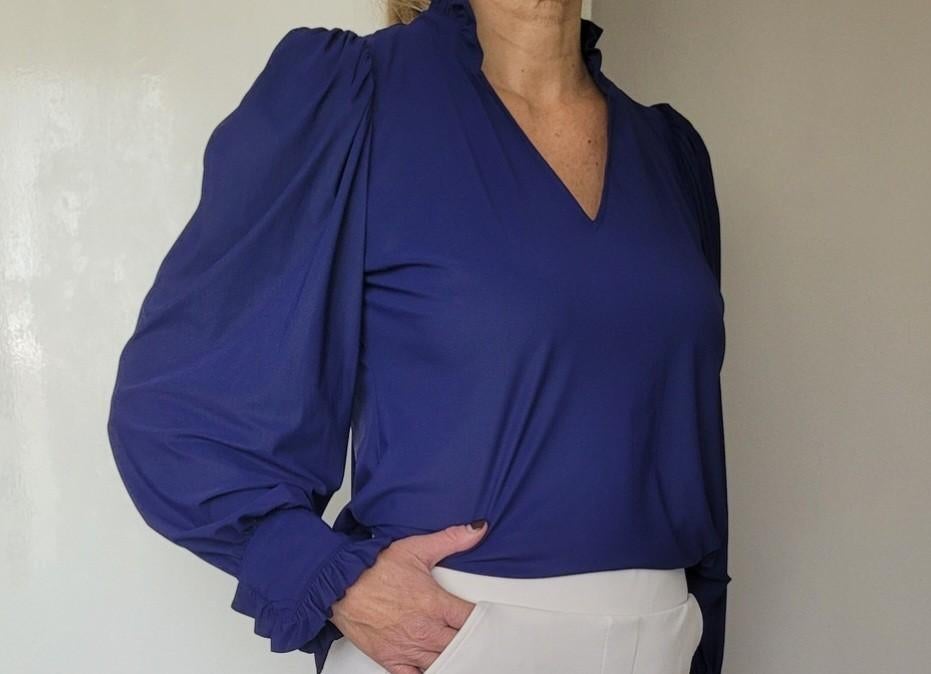 Studio Anneloes Rosella blouse L Travelstof Top, Studio Anneloes, Paars, Maat 42/44 (L), Ophalen of Verzenden