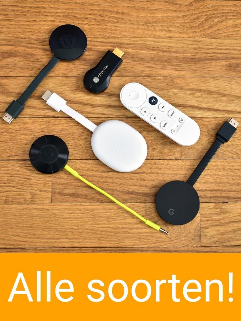 Google Chromecast — V1, V2, V3, HD/4K met Google TV, Audio, Ophalen of Verzenden, Zo goed als nieuw, HDMI, Minder dan 500 GB