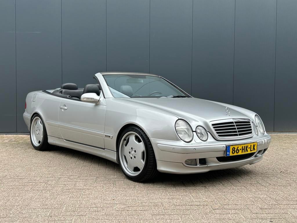 Mercedes-Benz CLK430 V8 Cabrio Avantgarde AUT AMG Uniek, Auto's, Achterwielaandrijving, Cabriolet, Leder, Bedrijf