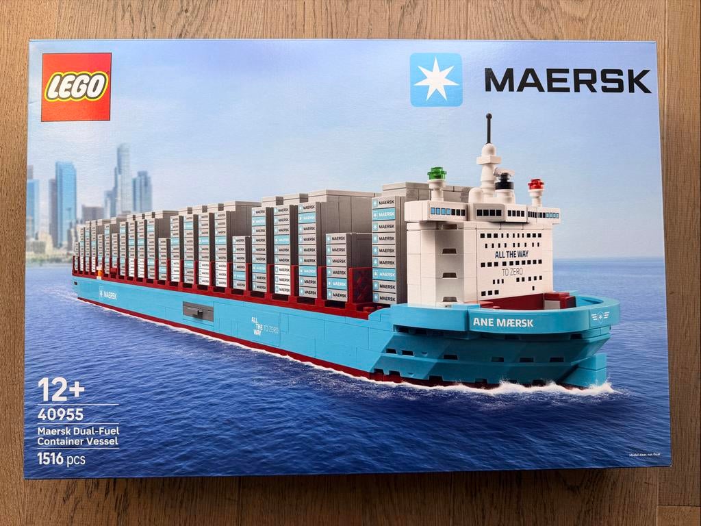 Lego 40955 Maersk Containerschip - compleet met omdozen, Kinderen en Baby's, Speelgoed | Duplo en Lego, Nieuw, Lego, Complete set