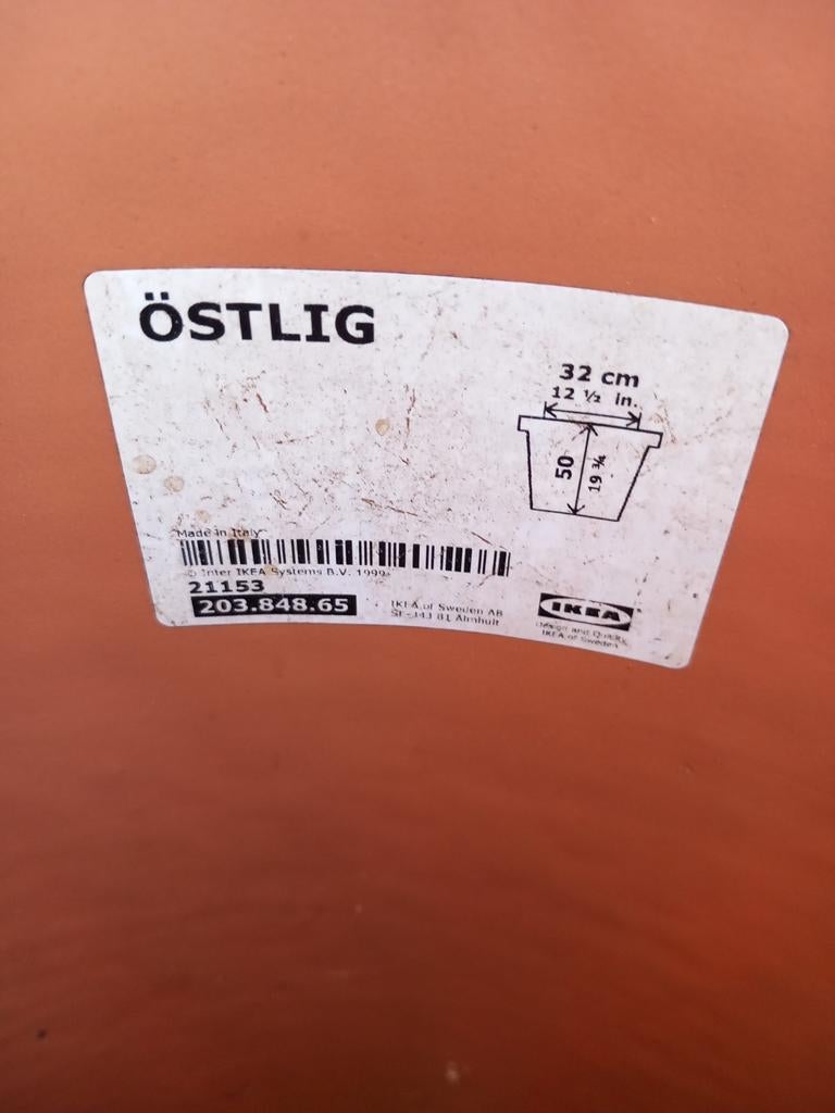 IKEA ÖSTLIG bloempot, Ophalen