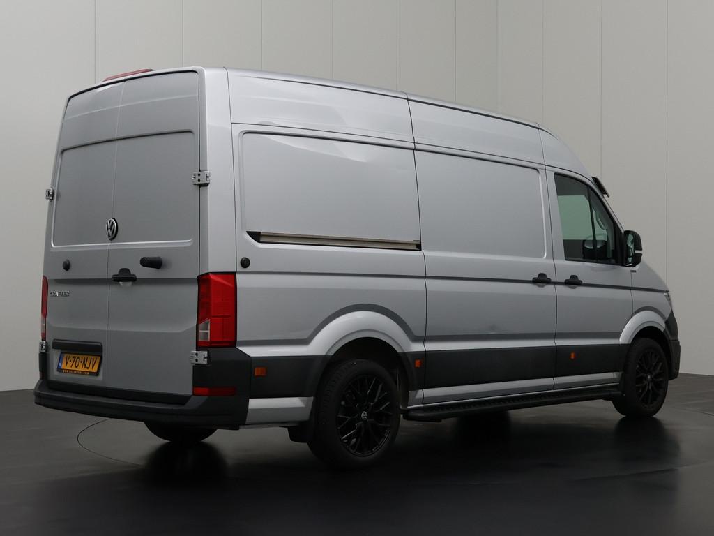 Volkswagen Crafter 2.0TDi 140PK DSG Automaat L3H3 V-Edition, Stof, Gebruikt, 4 cilinders, Metallic lak