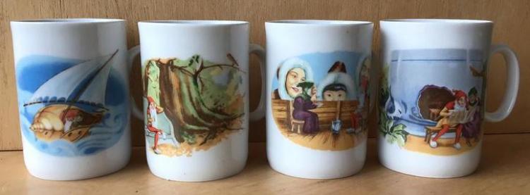 Van Nelle Piggelmee mok (4x) - ZGAN, Huis en Inrichting, Keuken | Servies, Ophalen of Verzenden, Zo goed als nieuw, Overige stijlen