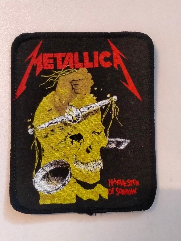 Metallica harvester of sorrow vintage patch embleem RARE, Verzamelen, Muziek, Artiesten en Beroemdheden, Nieuw, Kleding, Ophalen of Verzenden