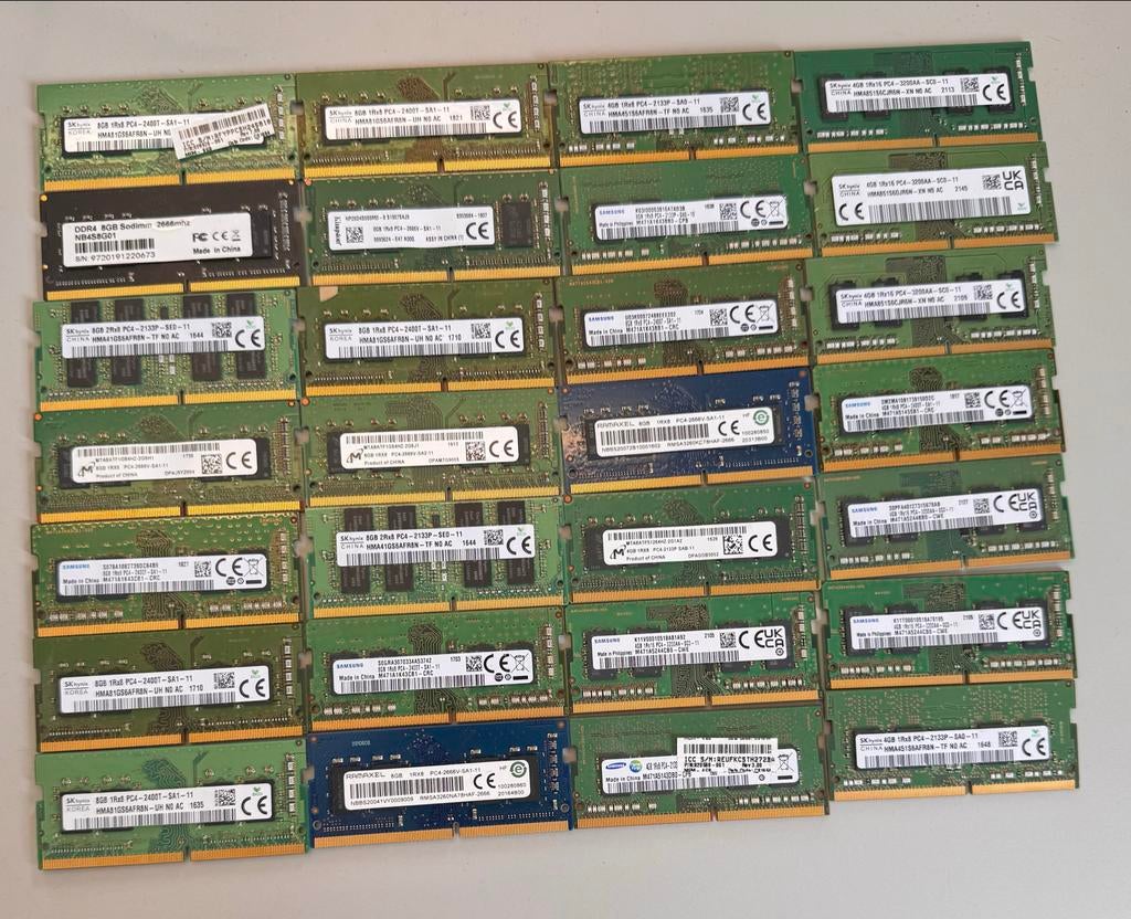 RAM geheugen modules DDR4, Computers en Software, RAM geheugen, Gebruikt, DDR4, 8 GB, Ophalen of Verzenden