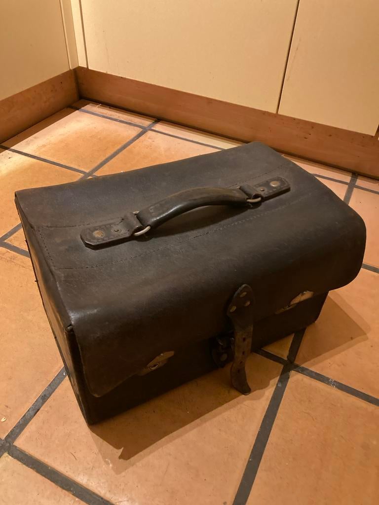 Vintage Tuigleren Koffer / Opbergkist - Robuust & Stijlvol, Ophalen of Verzenden