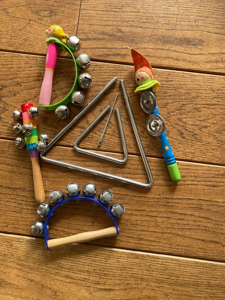 Percussie instrumenten set kinderen, Muziek en Instrumenten, Percussie, Ophalen of Verzenden, Gebruikt, Overige soorten