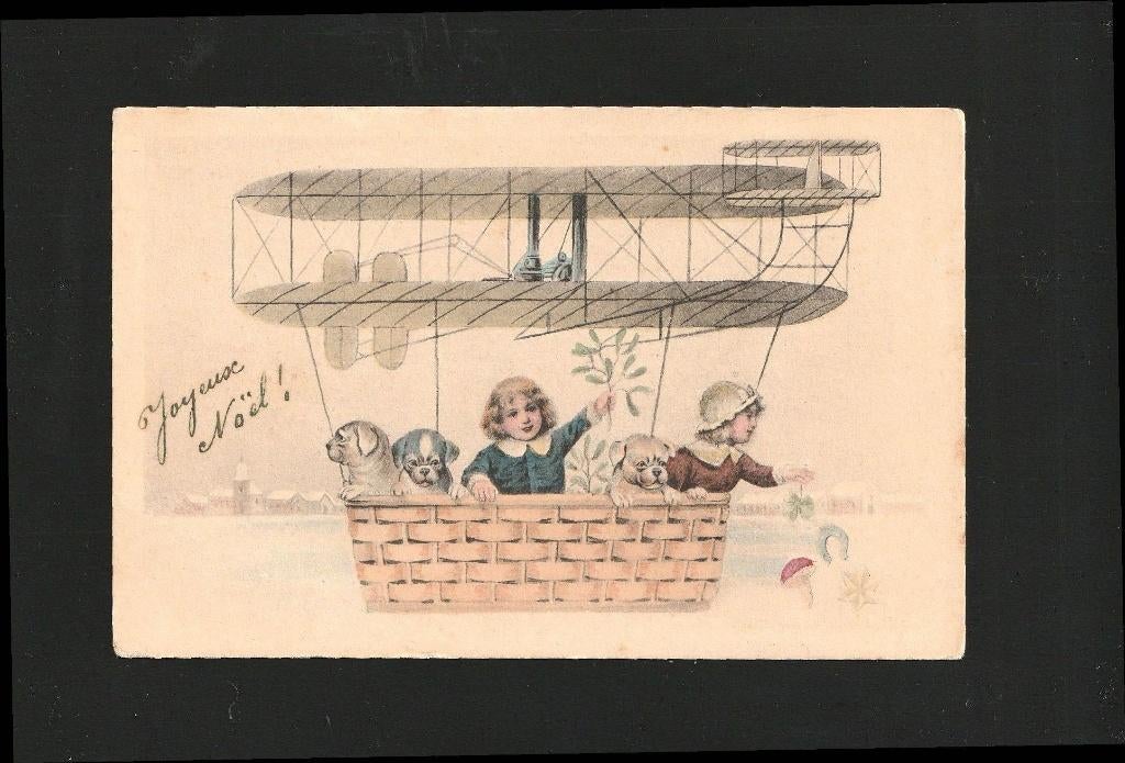 Ansichtkaart samen in de gondel D19-5, Verzenden, 1920 tot 1940, Gelopen