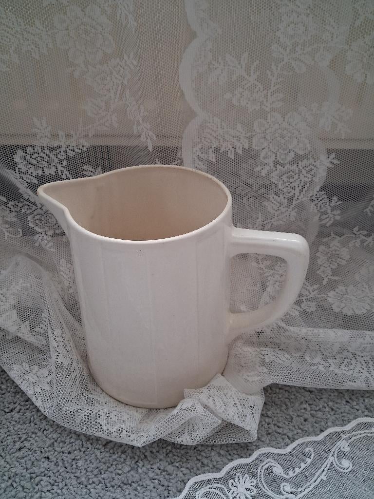 Franse crème grote KAN met stempel, Ophalen