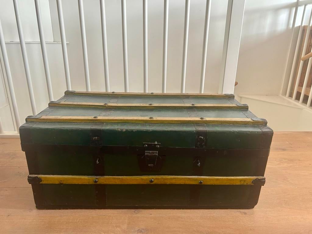 Oude kist / dekenkist / vintage / hutkoffer, Ophalen, Gebruikt, Overige materialen, 25 tot 50 cm