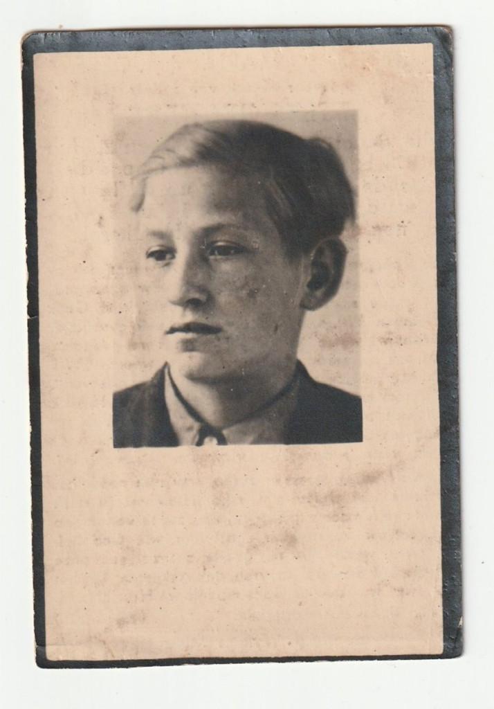 Bidprentje Jules Beckers slachtoffer bombardement Maastricht, Verzenden, Overige typen, Overige soorten, X