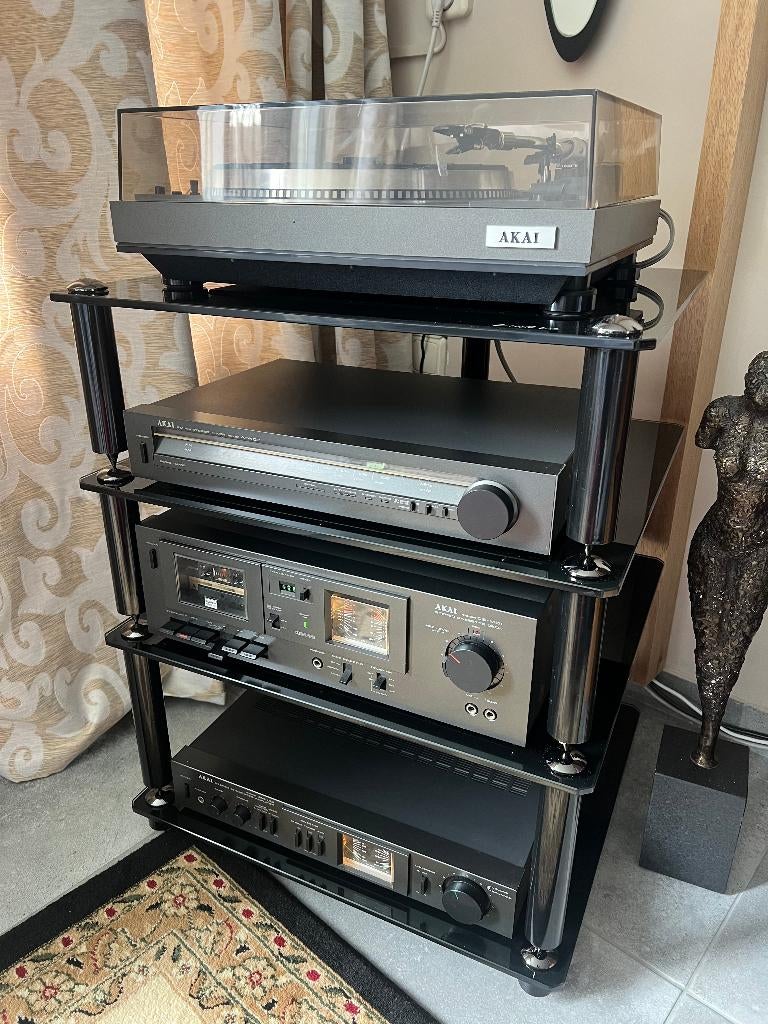 AKAI audio Vintage set helemaal compleet, AKAI PL 306C, Ophalen, Tuner of Radio, Losse componenten, Zo goed als nieuw
