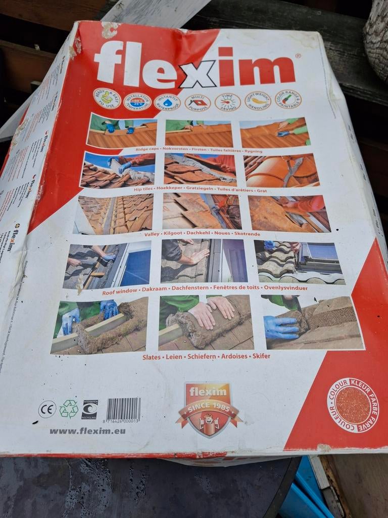 Flexim Kant-en-klare Dakmortel - Rood, Overige materialen, Overige typen, Nieuw, Ophalen of Verzenden