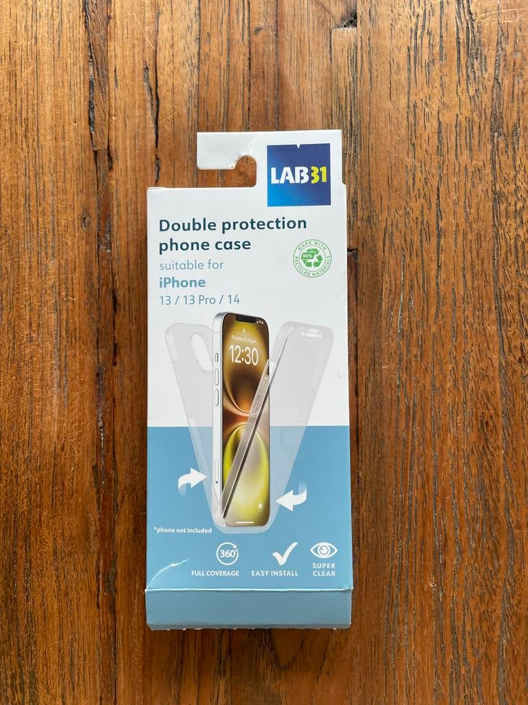 LAB31 Dubbele bescherming telefoonhoesje voor iPhone, Telecommunicatie, Ophalen of Verzenden, Nieuw, IPhone 13, Hoesje of Tasje