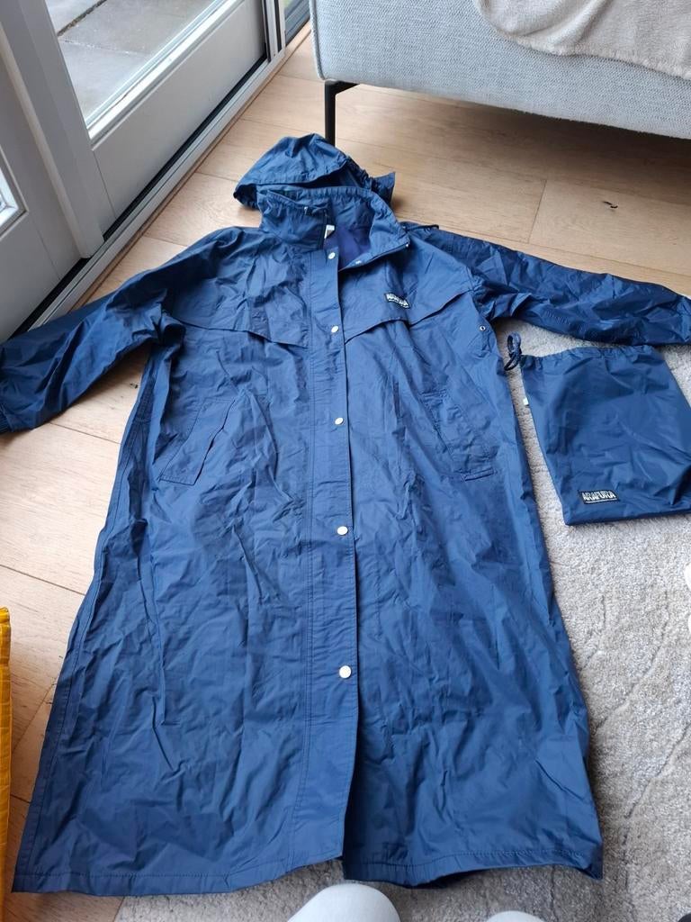 Arafura lange dames regenjas, maat L, blauw, zgan, Ophalen of Verzenden