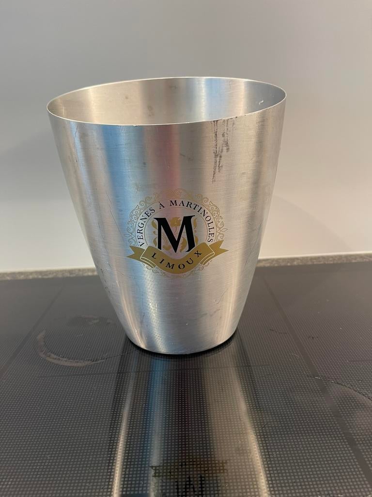 champagnekoeler Franse wijnhuis Vergnes à Martinolles, Huis en Inrichting, Emmers, Ophalen of Verzenden, Gebruikt, Aluminium