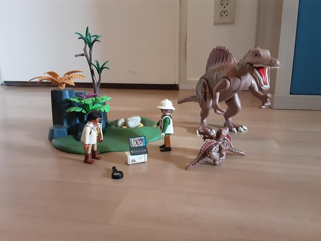 Playmobil set 4174 Spinosaurus met babies, Kinderen en Baby's, Speelgoed | Playmobil, Ophalen of Verzenden