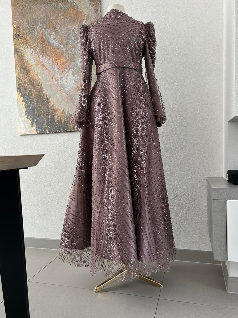 Abiye /galajurk /, Kleding | Dames, Galajurk, Paars, Maat 42/44 (L), Ophalen of Verzenden