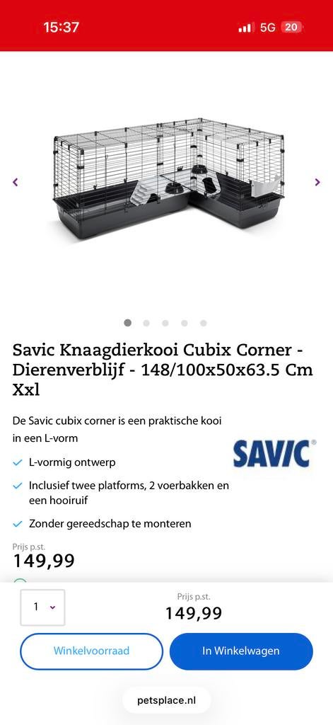 Knaagdierenkooi 2 maanden gebruikt, Minder dan 60 cm, Kooi, Ophalen of Verzenden, Zo goed als nieuw