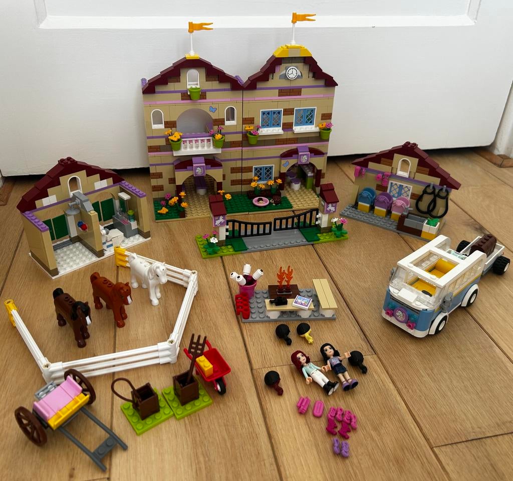 #3185-Paardenkamp, lego friends, Kinderen en Baby's, Speelgoed | Duplo en Lego, Ophalen of Verzenden, Zo goed als nieuw, Complete set