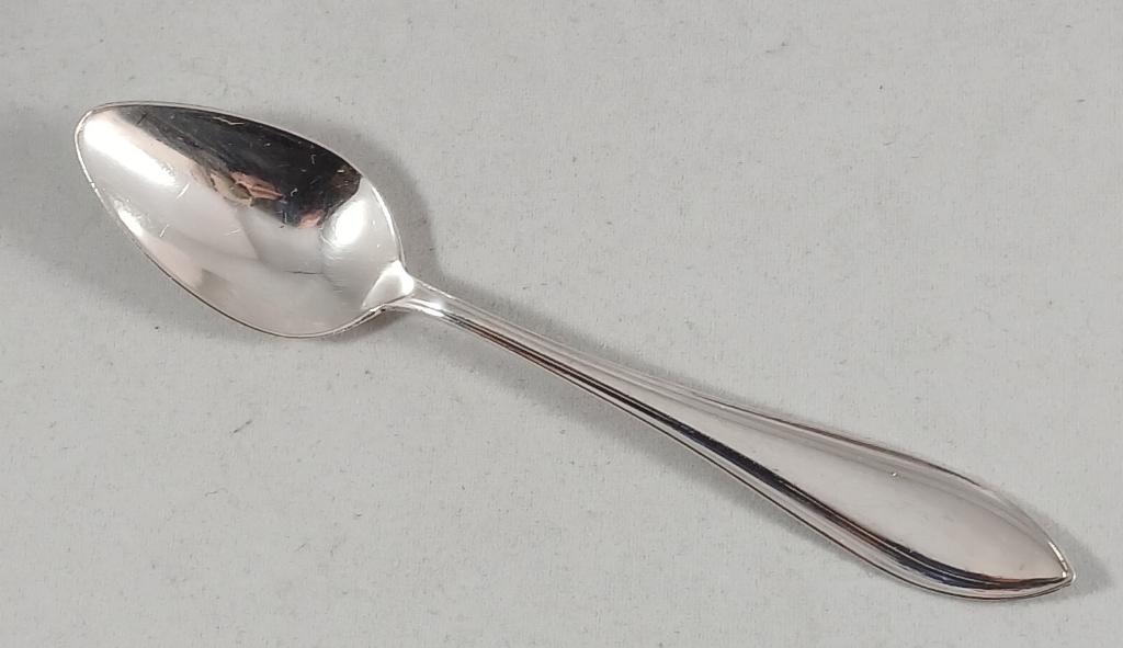 Zilveren Theelepel Puntfilet antiek 835 zilver, Antiek en Kunst, Antiek | Goud en Zilver, Ophalen of Verzenden, Zilver