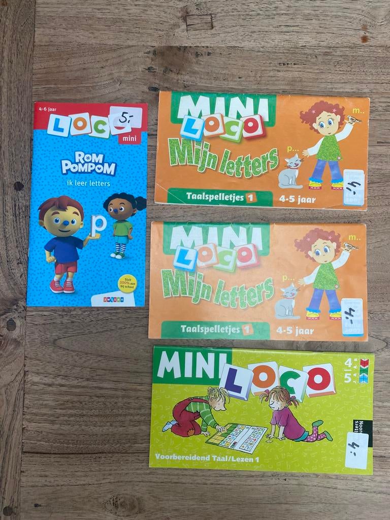 Mini loco boekjes taal/lezen groep 1/2,  4/5/6 jaar zgan los, Ophalen of Verzenden, Zo goed als nieuw, Taal en Lezen