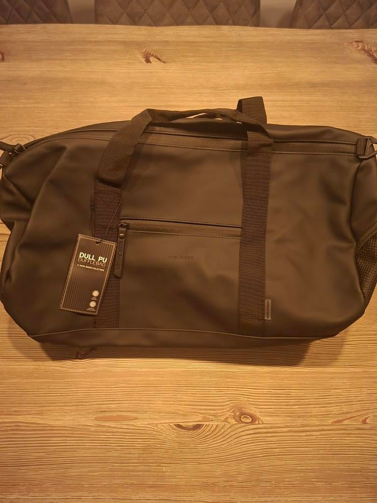 Norlander Dull Pu Dufflebag, Ophalen of Verzenden, Nieuw, Zwart, 30 cm of meer