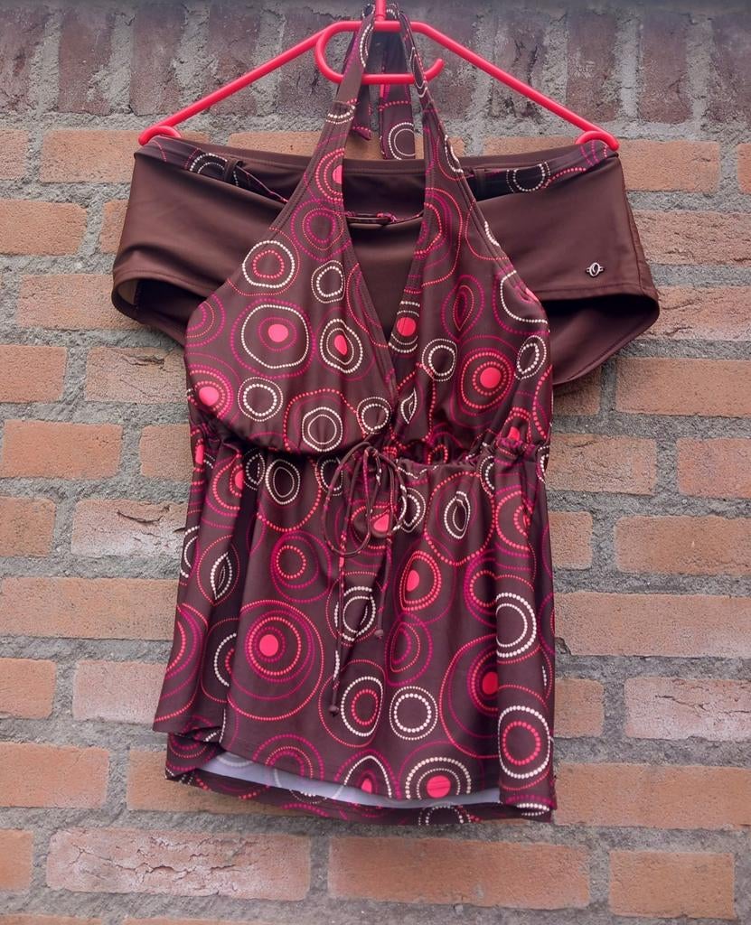 Chocolade bruine tankini set 's Oliver Maat XXL / 44, Kleding | Dames, Bruin, Ophalen of Verzenden, Zo goed als nieuw, 's Oliver