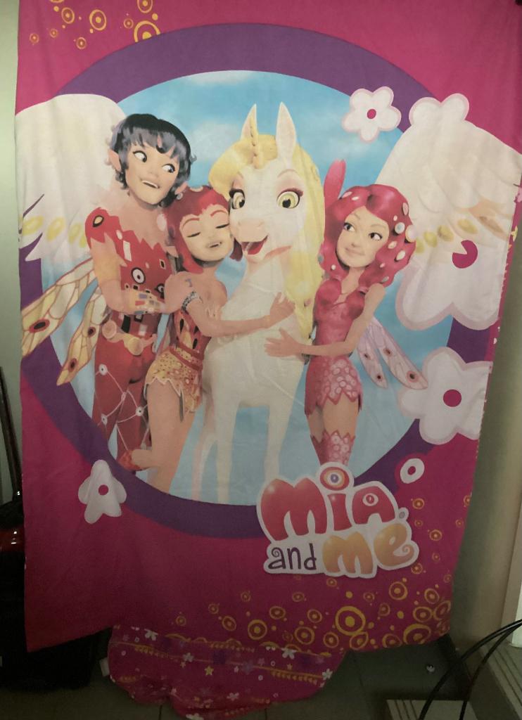 Dekbedovertrek Mia and Me, Verzenden, Zo goed als nieuw, Eenpersoons, Dekbedovertrek